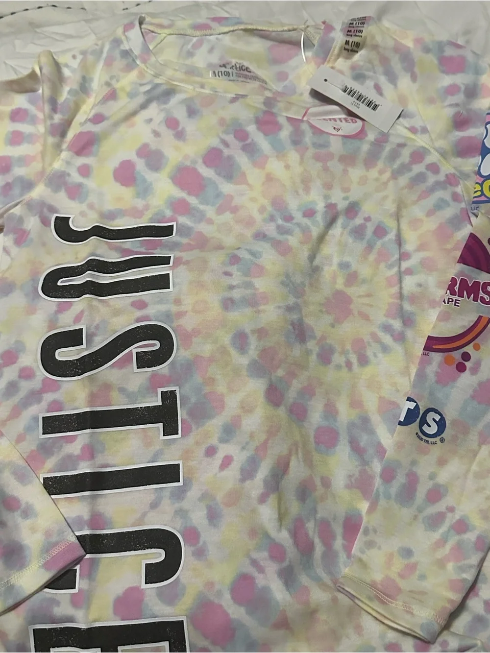 Justice Shirt & Pants: Pastel Tie-Dye Long Sleeve Shirt. Sweat Pants. NWT